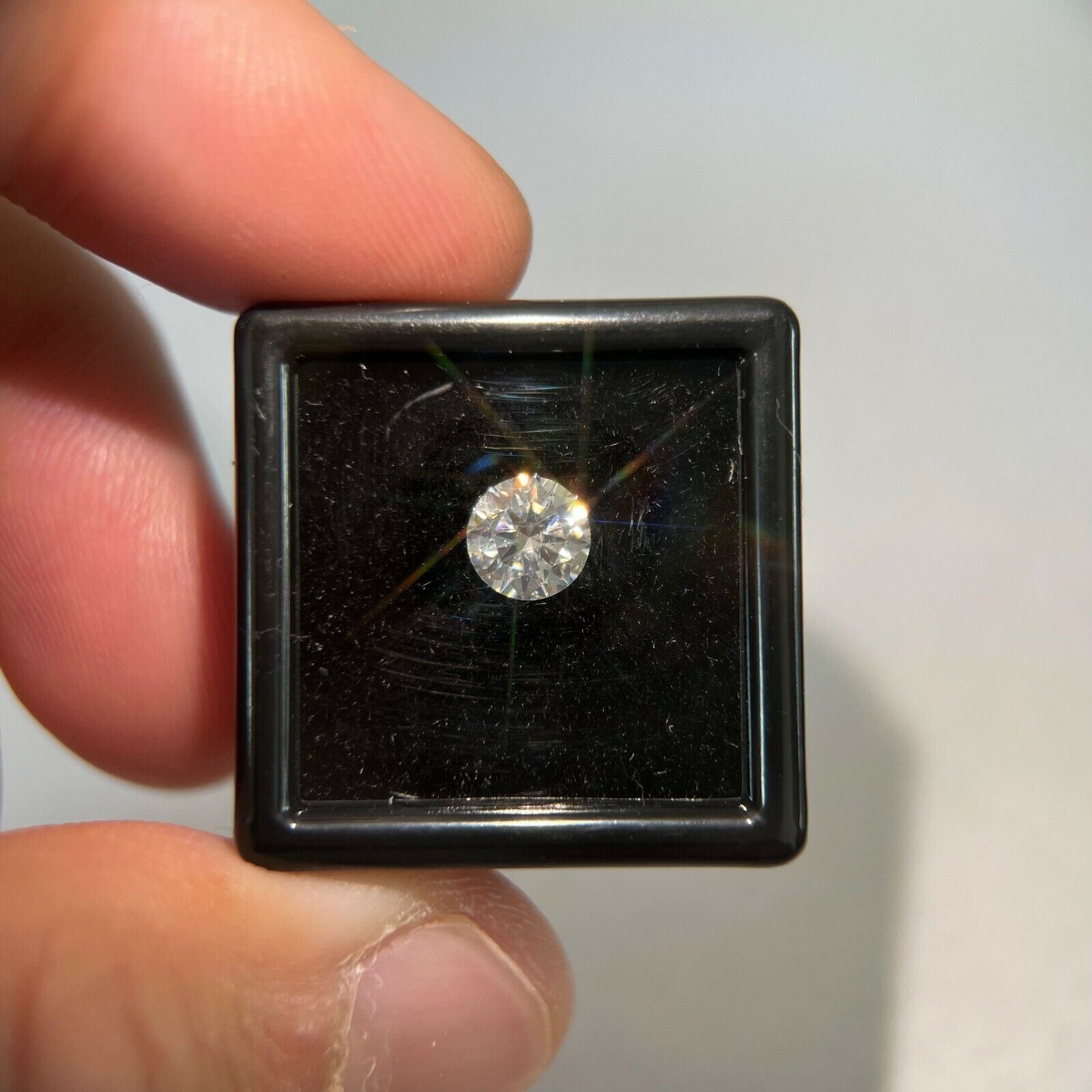 1.00 Carat Moissanite GRA Certified D Color VVS1 6.5MM Round Brilliant