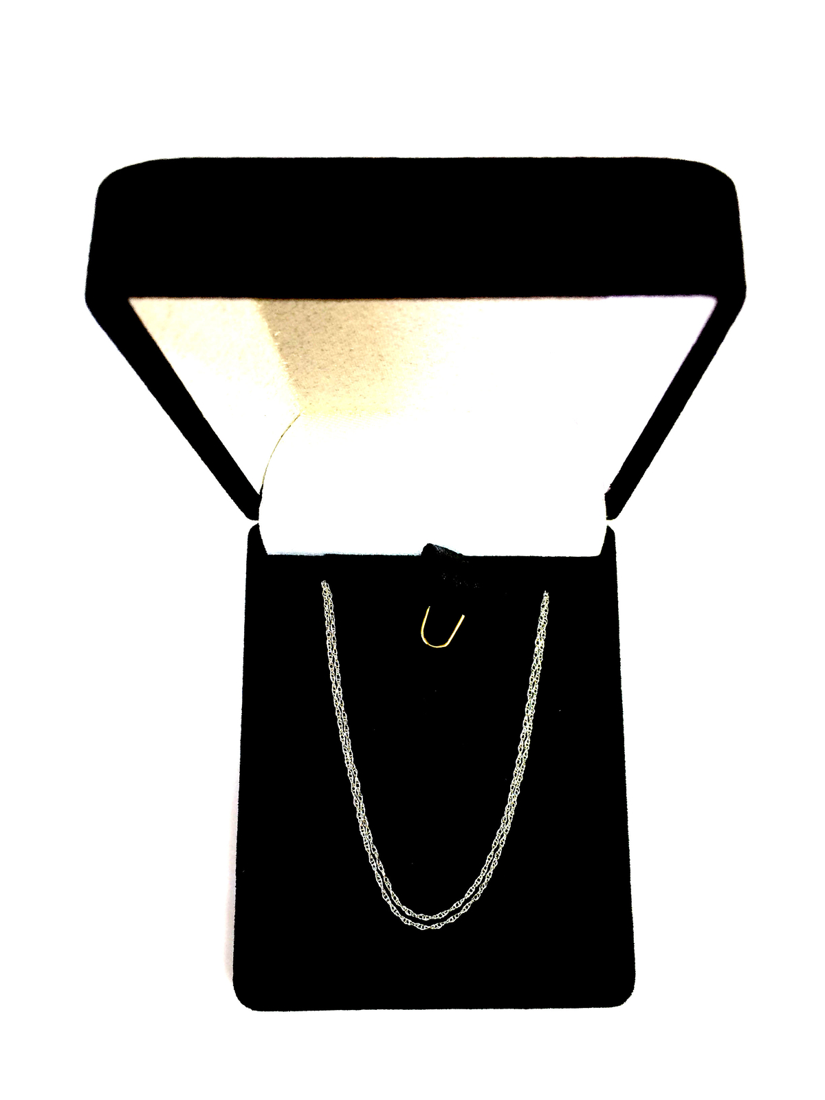 14K White Gold Rope Chain, Width 0.6mm