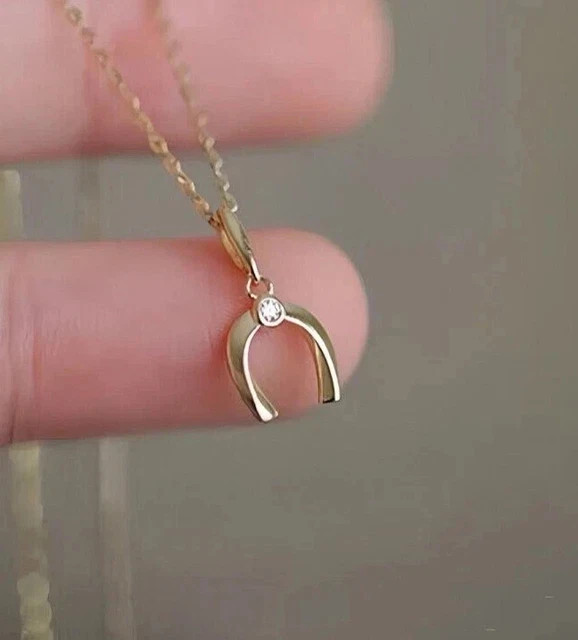 0.20 TCW Round Cut Lab Created Pendant Necklace 14k Yellow Gold Plated