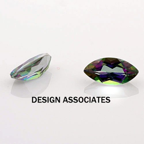 12 X6 MM MARQUISE CUT MYSTIC RAINBOW TOPAZ AAA GRADE TREATED GEMSTONE (168243)