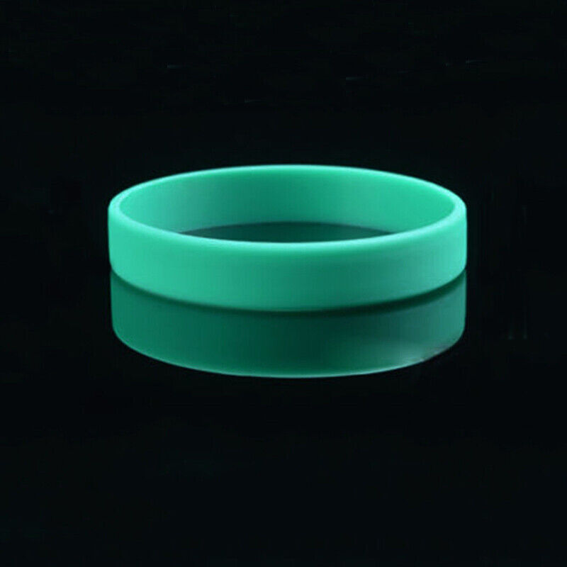 10 Pcs Silicone Rubber Bracelet Solid Wristband, Blank Rubber Band, Multicolor