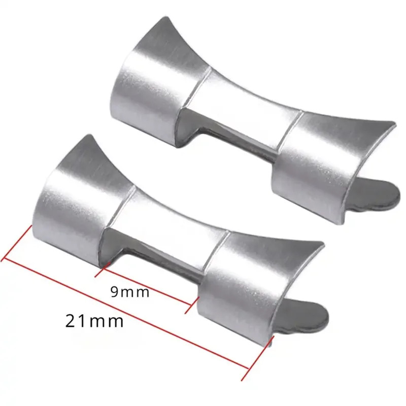Stainless Steel Watch Band Adapter Curved End Connector 18mm 20mm 22mm