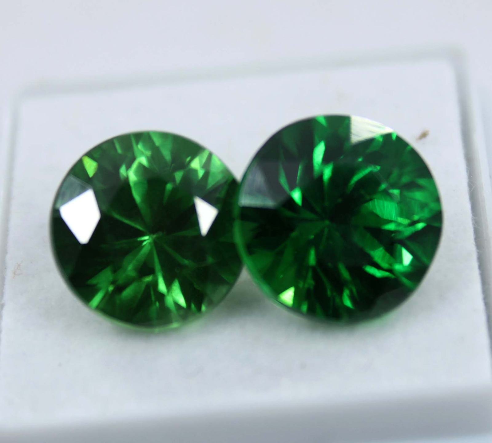 AAA VVS 18 Ct Natural Certified Green Tourmaline Round Cut Loose Gemstone