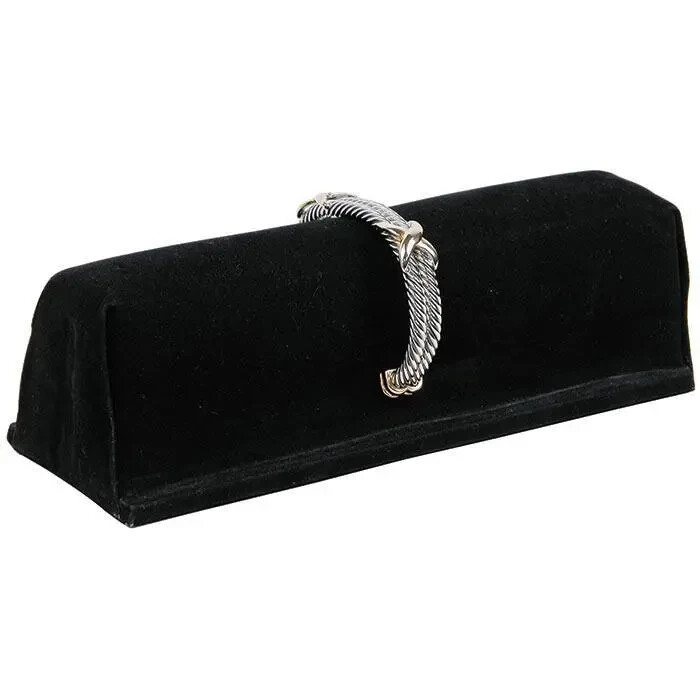 Black Velvet Jewelry Bangle Display Bar – 2 Sizes Available