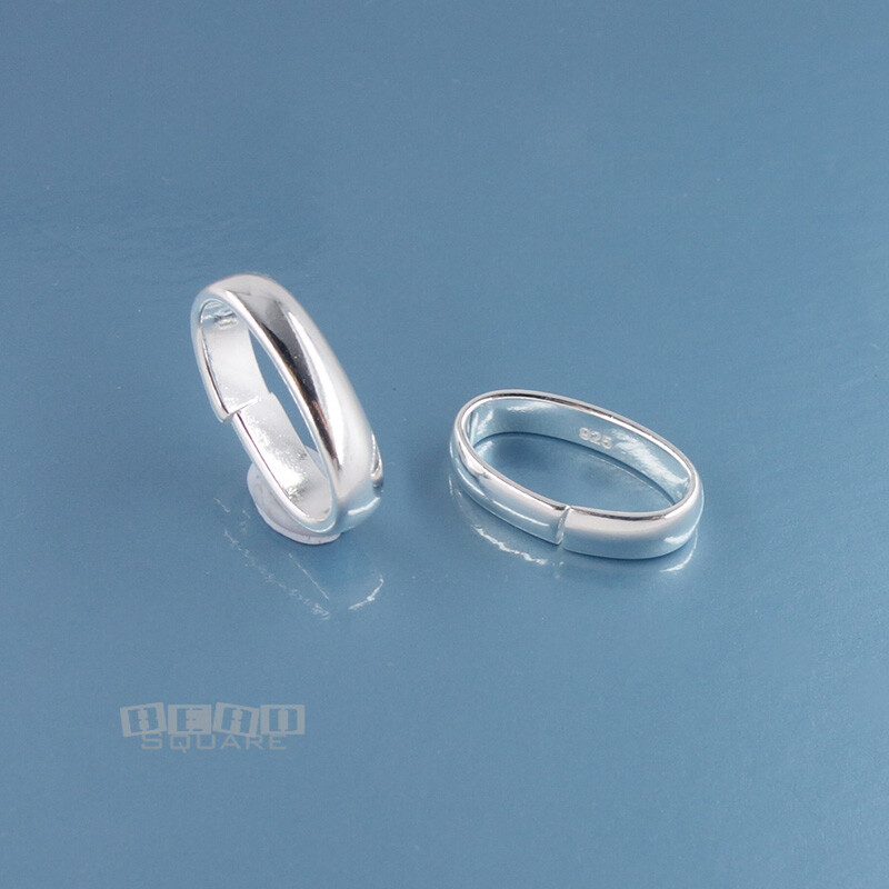 2 Sterling Silver Oval Open Link Ring Bail / Shortener / Connectors 12mm #33496