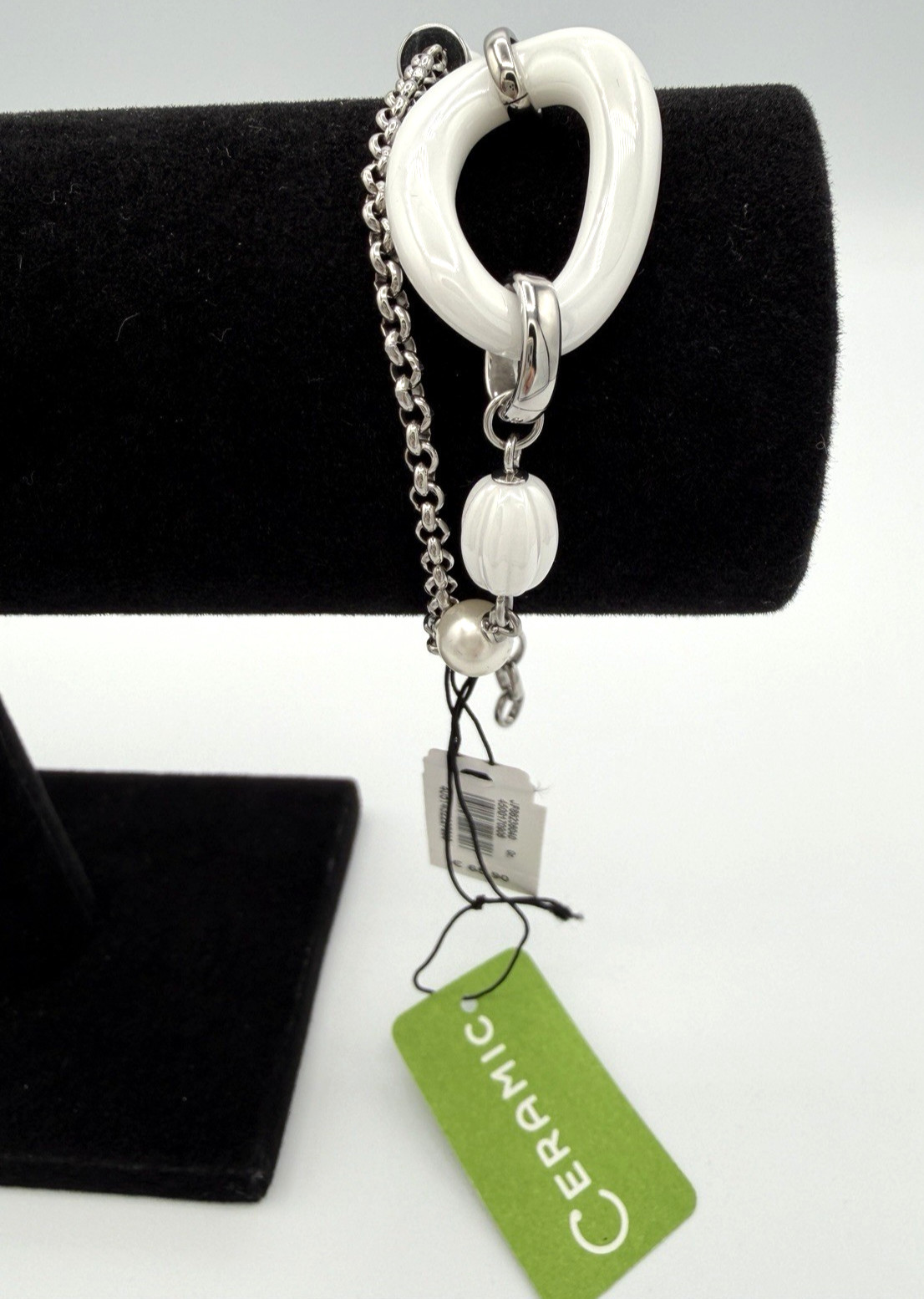 Fossil Brand Double Strand Ceramic Bracelet JF86236040