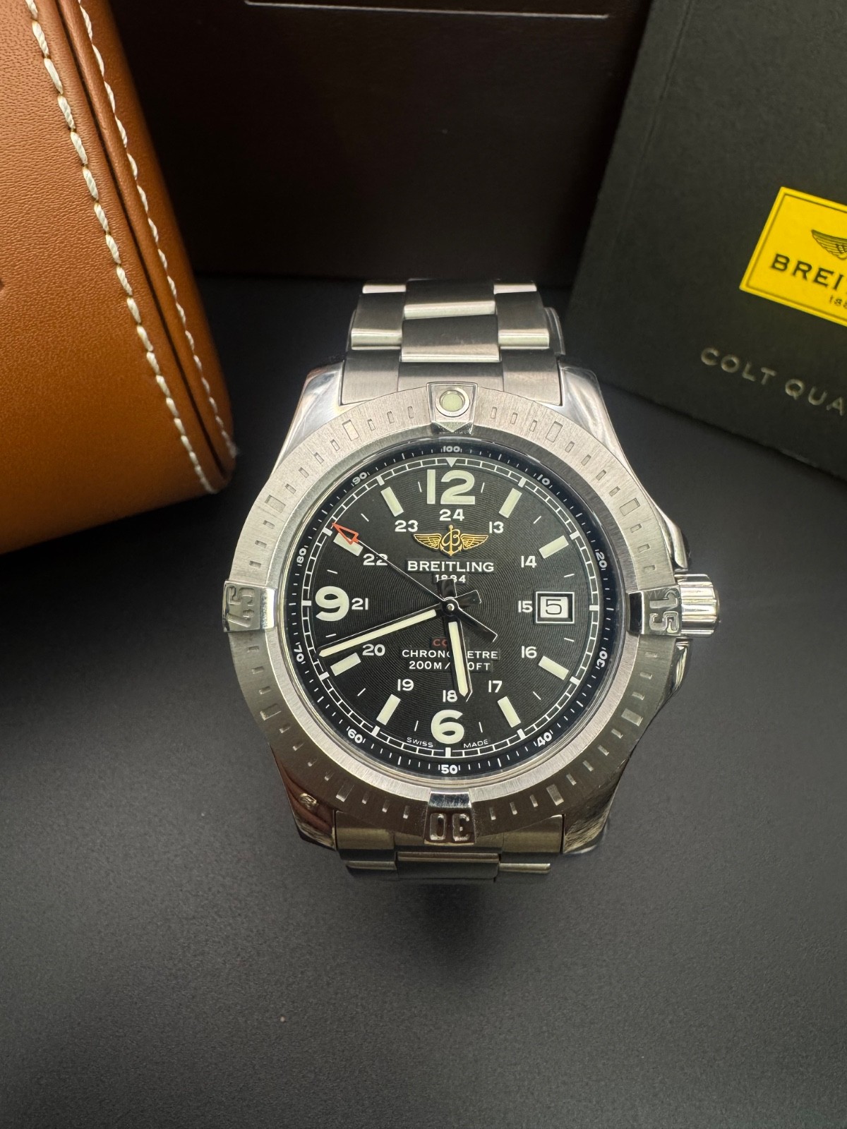 Breitling Colt A17388 44mm black dial