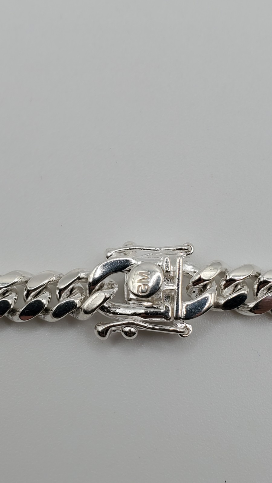 Solid 925 Sterling Silver Miami Cuban Chain 6.2mm 22-24″ Box Lock Men Italy, NEW