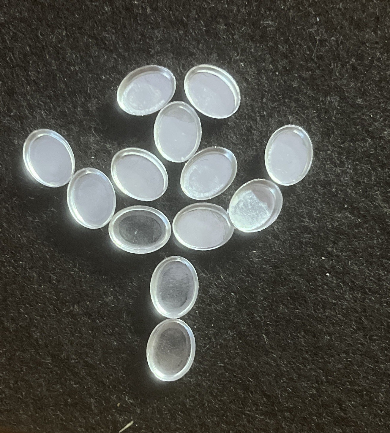 One 8x6mm Plain Oval Sterling Silver Bezel Cup Setting 32gauge 6x8mm