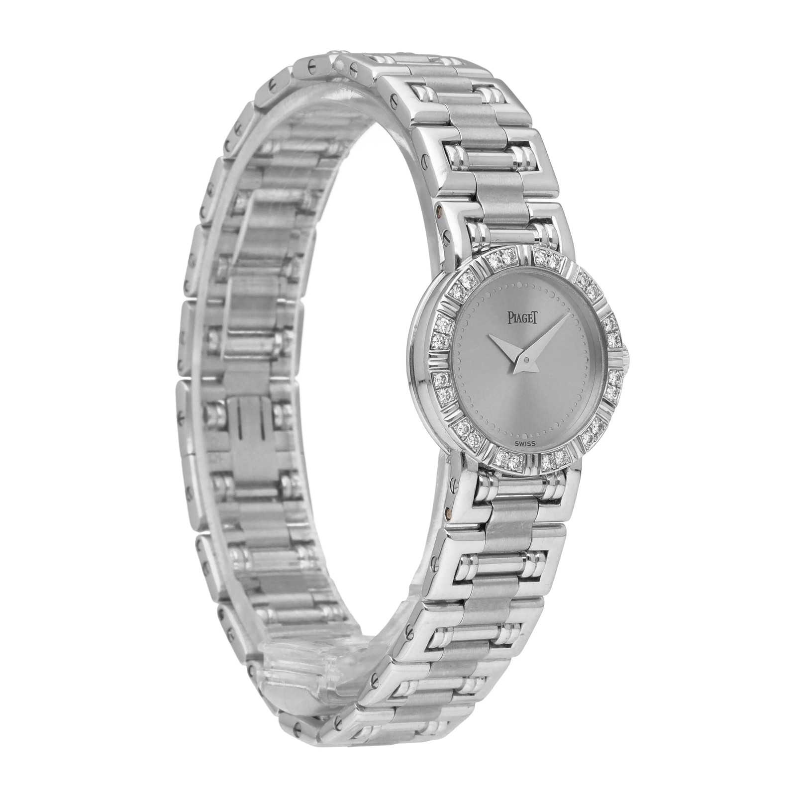 Piaget Mini Dancer 18k White Gold Silver Dial 19mm Quartz Ladies Watch 5964 K 81