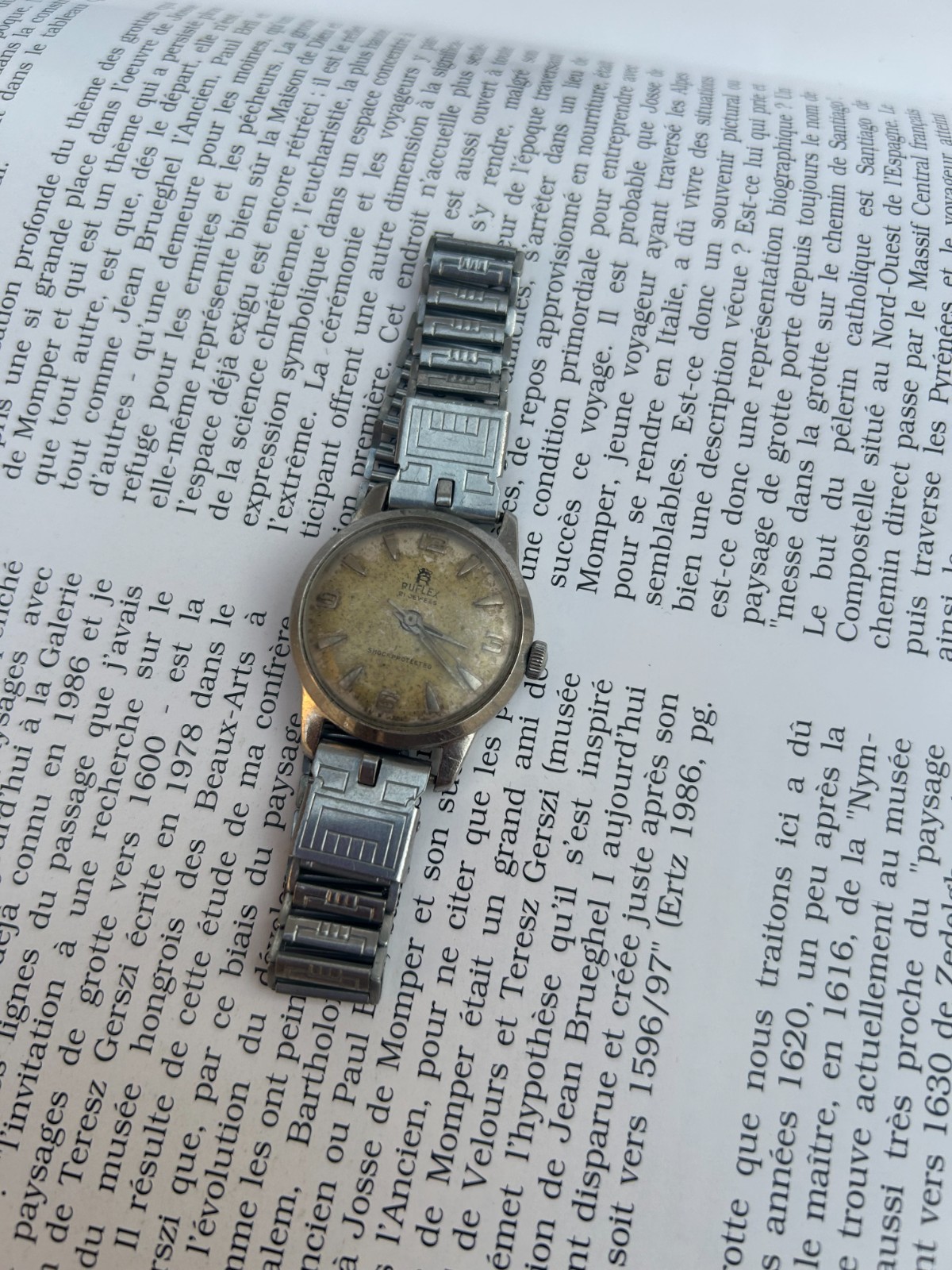Ruflex Vintage Watche Mechanic Handwind 21 Jewles 50’s Rare Wristwatch