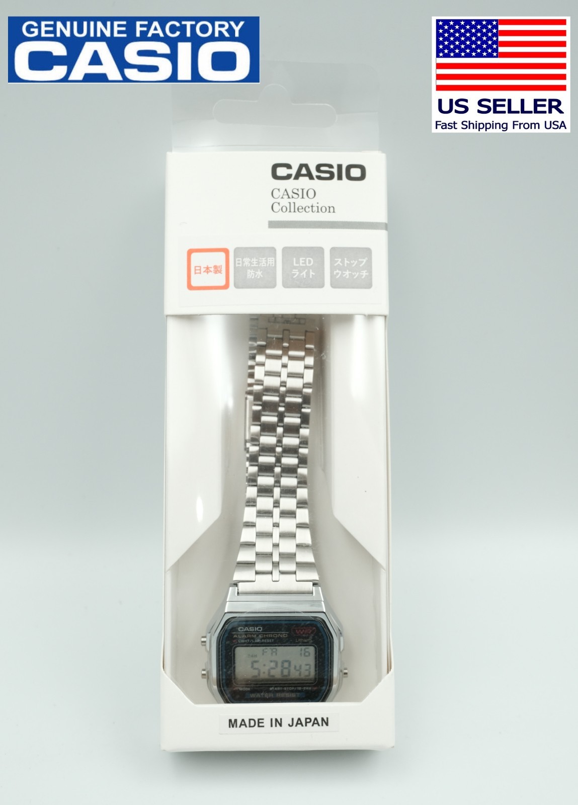 USA Seller JDM Casio A159w A159WA-N1JH Digital Watch A159WA Japanese Import