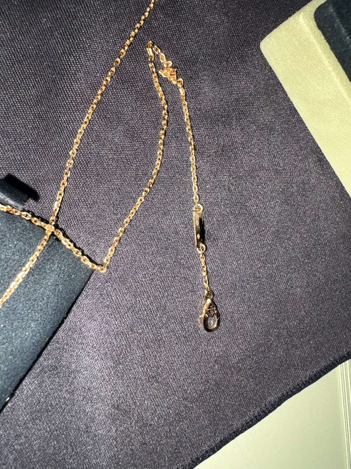 Van Cleef & Arpels 18K Yellow Gold Perlee Couleurs Turquoise Pendant Necklace
