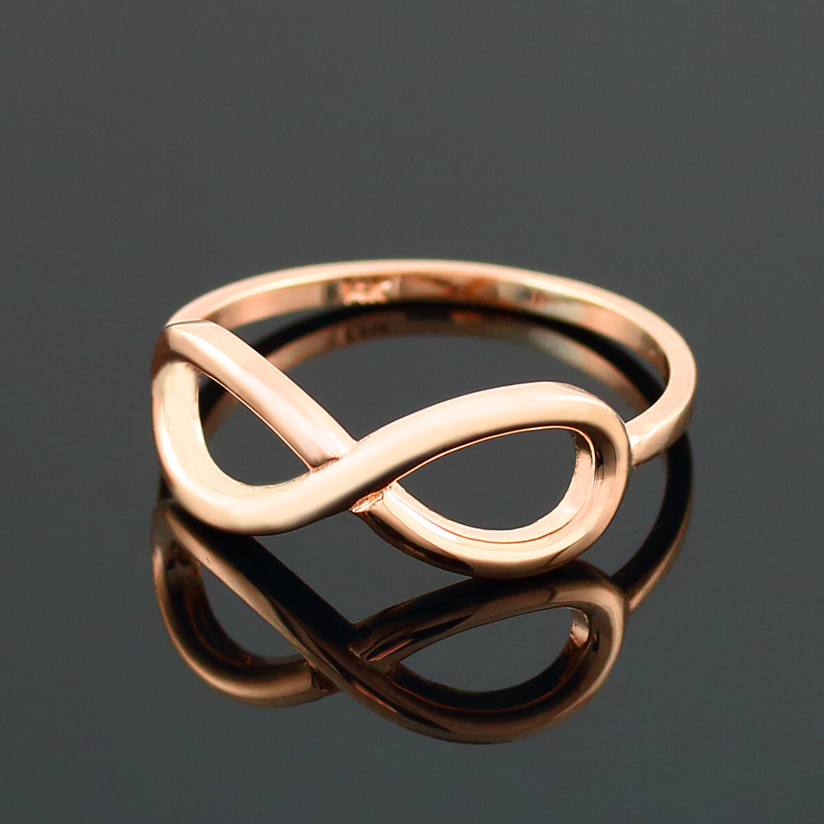 Gold Classic Infinity Ring(Available in Yellow/Rose/White Gold)