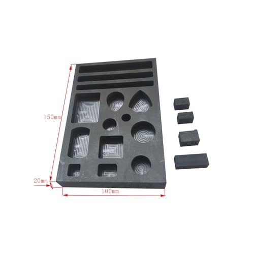 1×14-in-1 Graphite Ingot Mold for Metal Casting, Scrap Bar & Coin Combo, Durable