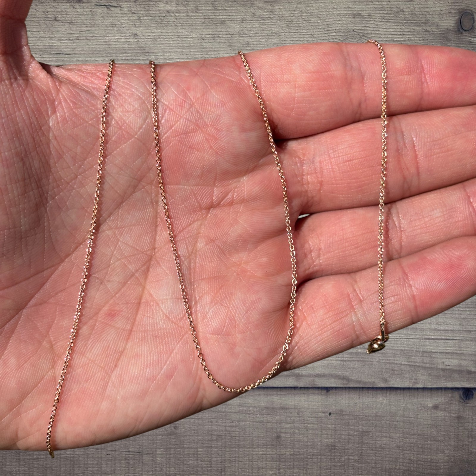 1mm Cable Link Chain – Real Solid 925 Sterling Silver Or 14k Gold/Rose Vermeil