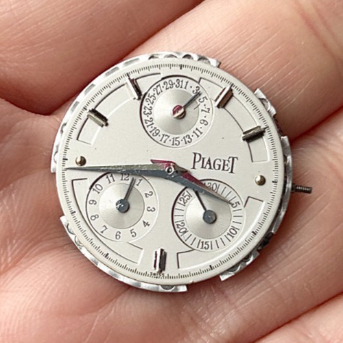 A Piaget Dancer Calendar Chronograph Wristwatch Movement & Dial, Cal 212P