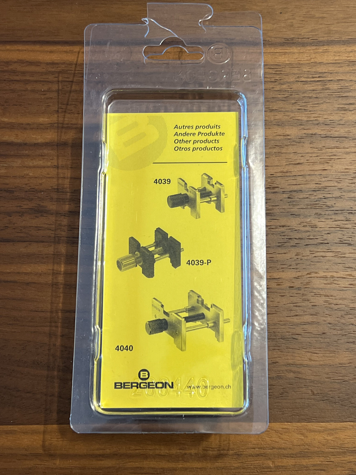 Bergeon 4040-P Extensible and Reversible Watch Movement Holder, Swiss
