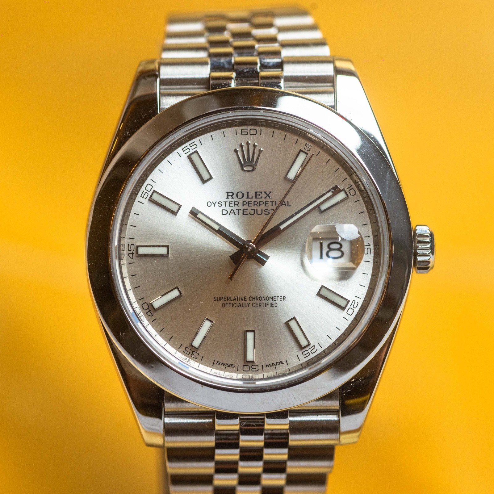 Rolex Datejust 41 Silver Stick Dial, Jubilee Bracelet – 126300