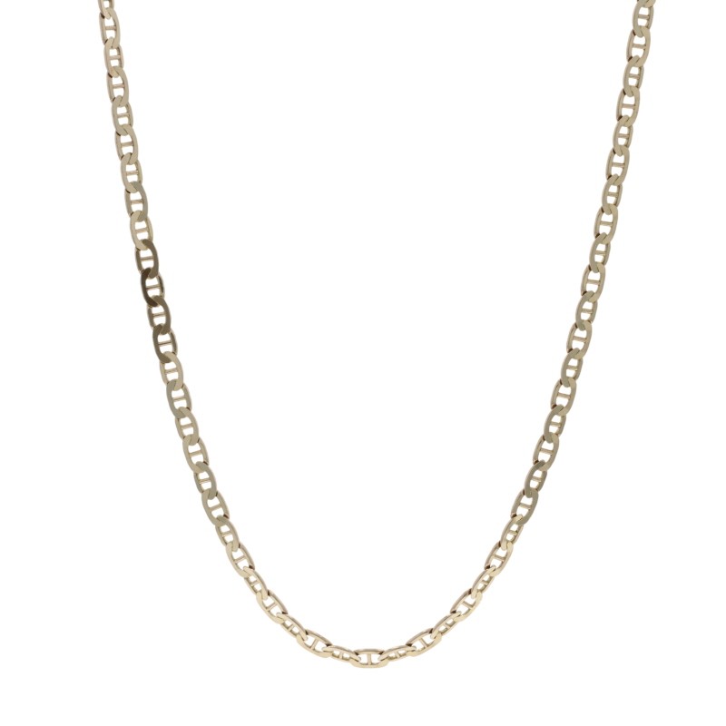 Yellow Gold Mariner Chain Necklace 20 1/4″ 14k Italy