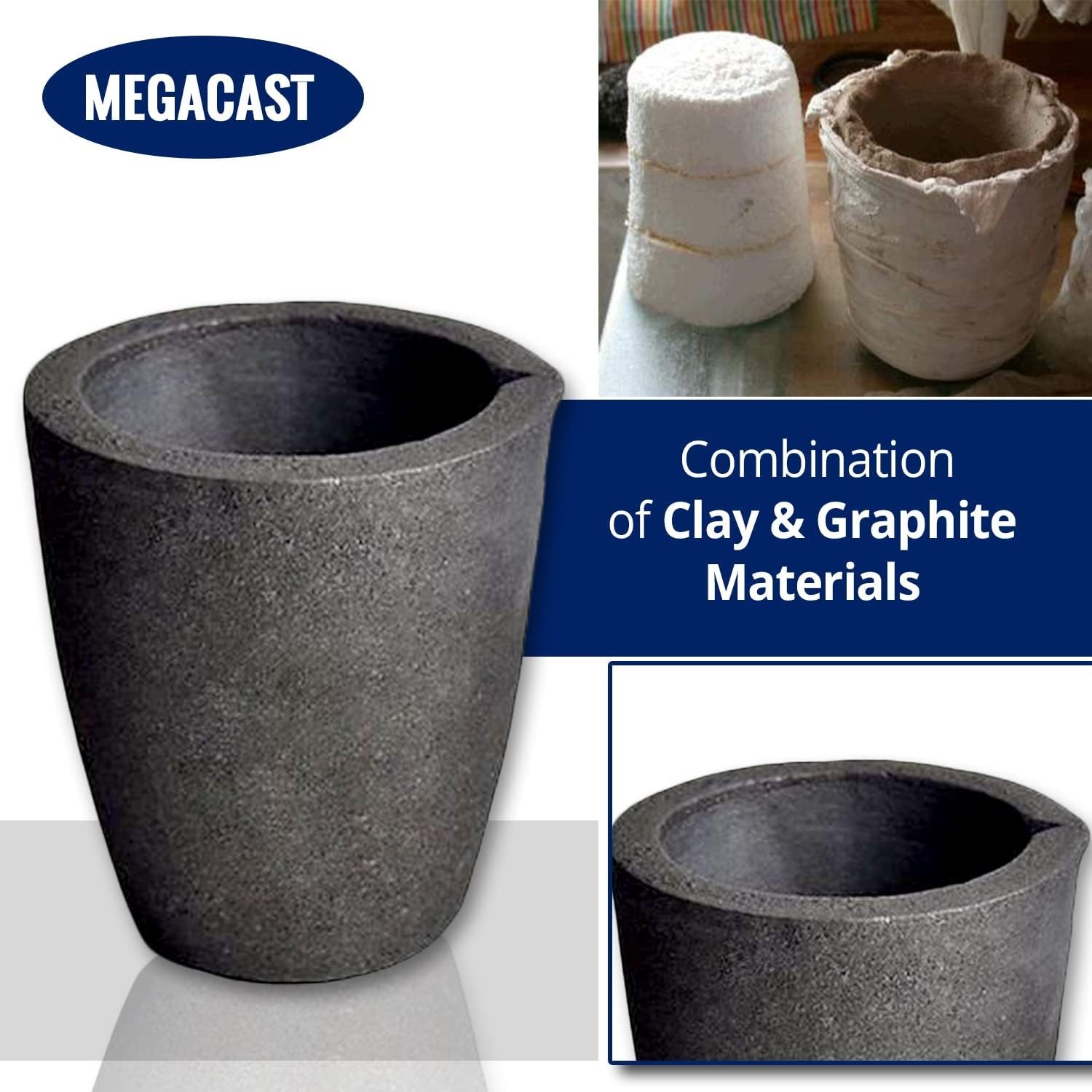 4KG Graphite Foundry Crucible – Perfect for Melting and Casting Precious Metals