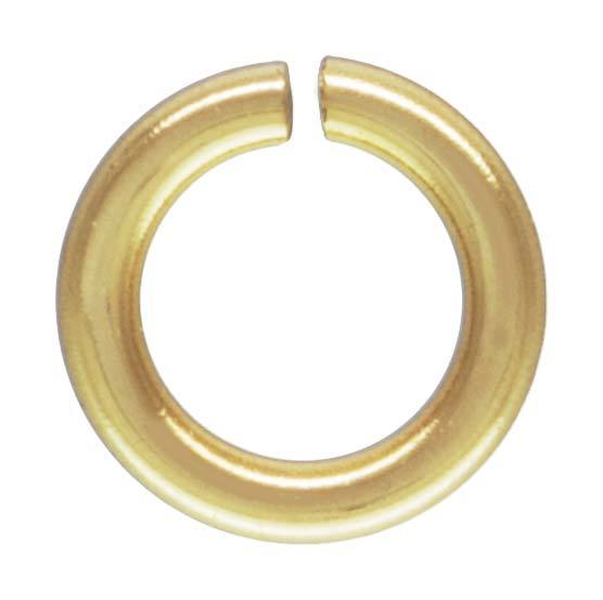14K Solid Gold Round Open Jump Rings 22 Gauge .65mm Chain Ends Range 1.1-6mm ID