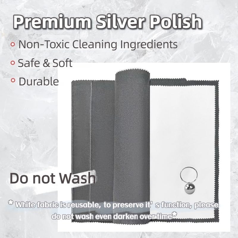 3PCS Silver Polishing Cloth, 11” x 14” XLarge PremiumJewelry Cleaning Cloth…