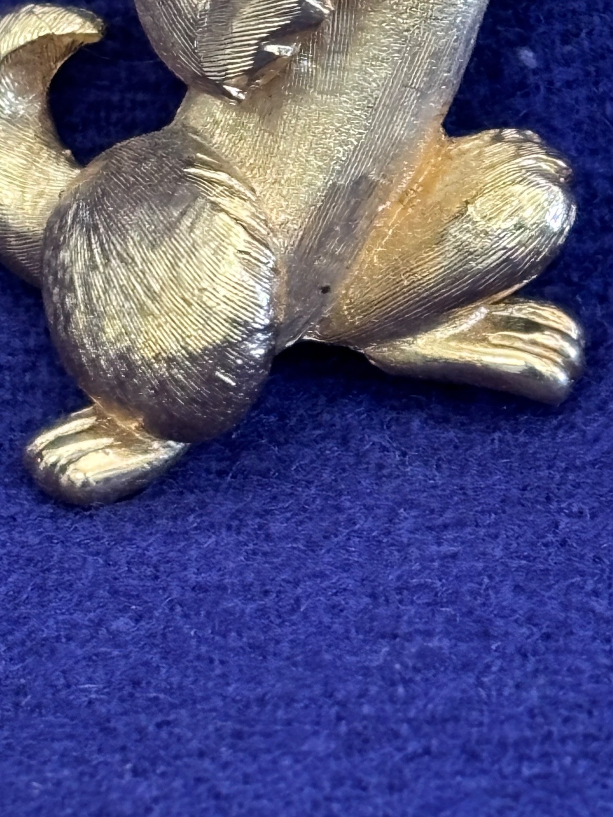 RARE SIGNED BOUCHER EASTER BUNNY RABBIT WITH ENAMEL GLASS EYES COSTUME JEWLERY