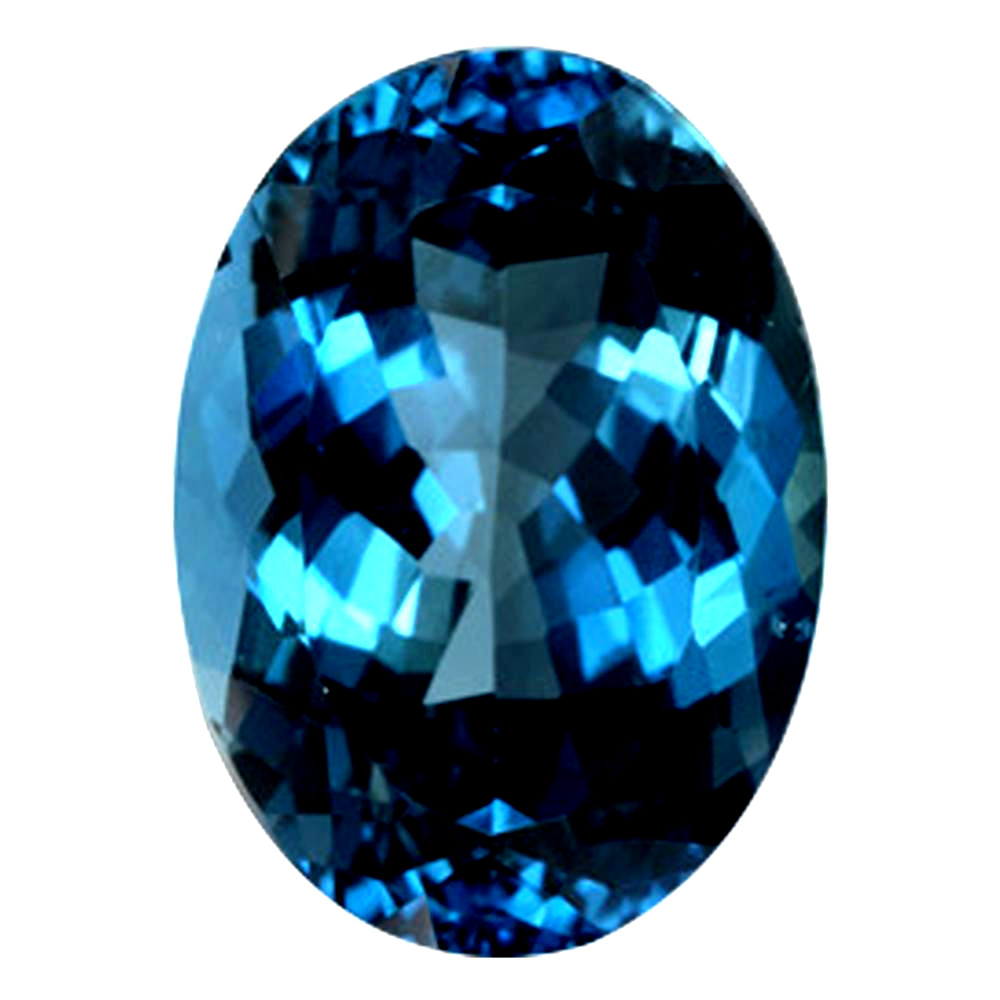 Natural Extra Fine Kashmir London Blue Topaz – Oval – AAA+ Grade