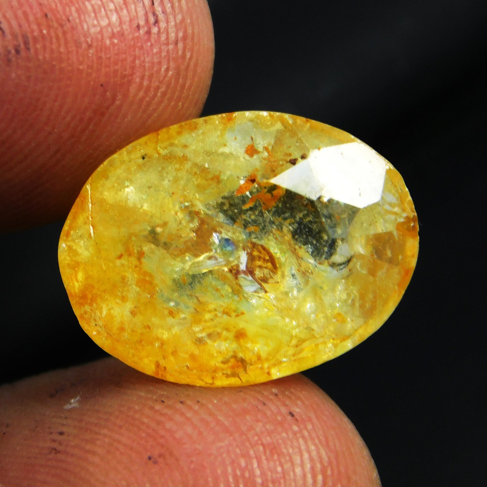 Certified 11.20 Ct Yellow Sapphire (Pukhraj) Natural from Sri Lanka (Ceylon)