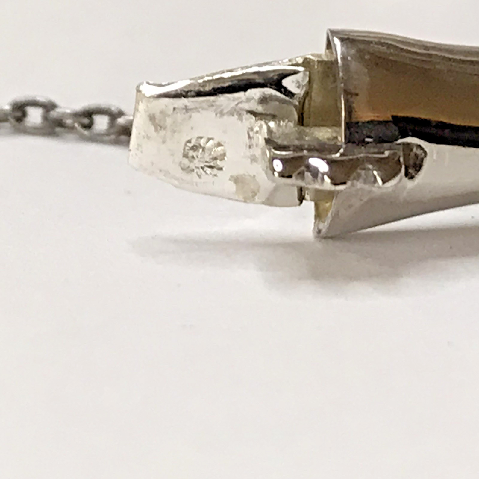 VINTAGE STERLING SILVER BAMBOO Bracelet HINGED 10.06grams