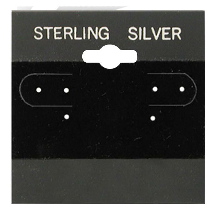2″ x 2″ Plastic Jewelry Earring Display Hanging Cards ~ Pack of 100