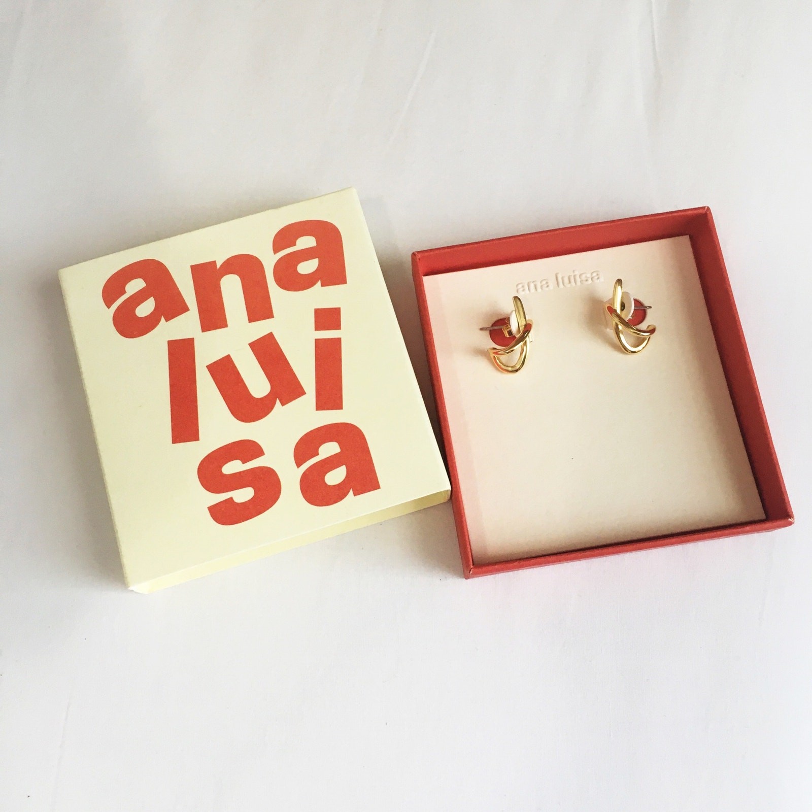 Ana Luisa Sloane Gold Stud Earrings