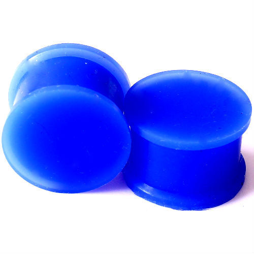 PAIR-SOLID LARGE LIP Silicone Ear Skins-Ear Gauges-Soft Ear plugs-Ear Tunnels