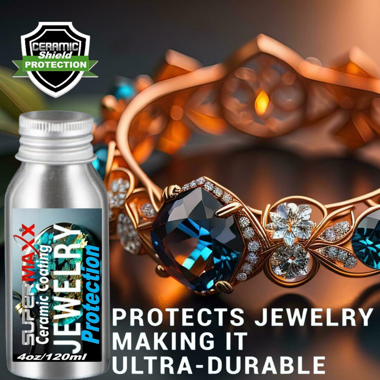 JEWELRY PROTECTION FOR GOLD, SILVER, PLATINUM, COPPER, EPOXY RESIN. – 4 OUNCE