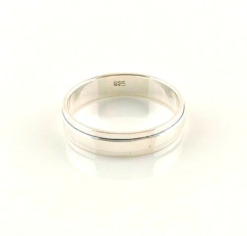 Sterling Silver Smooth Spinner Band Ring – Free Gift Pakaging