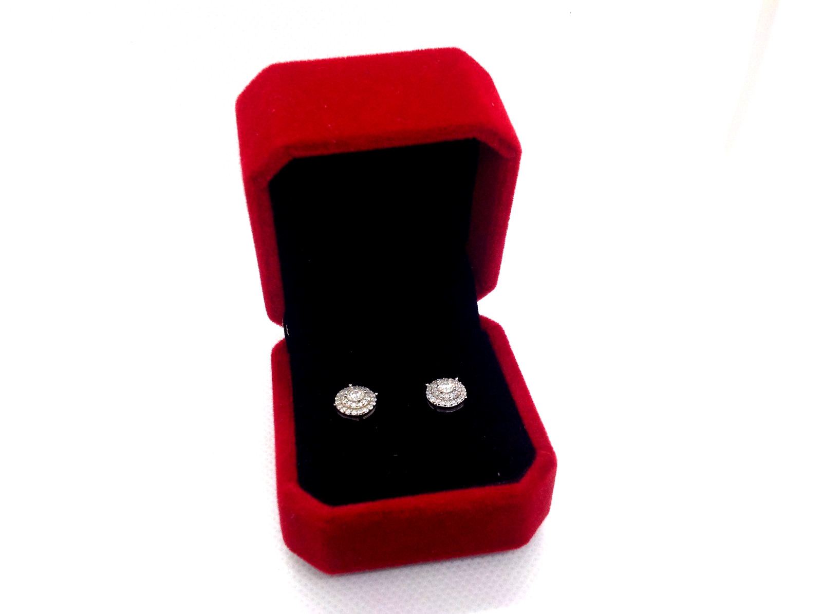 0.57ct Moissanite Stud Earrings Gra Certified