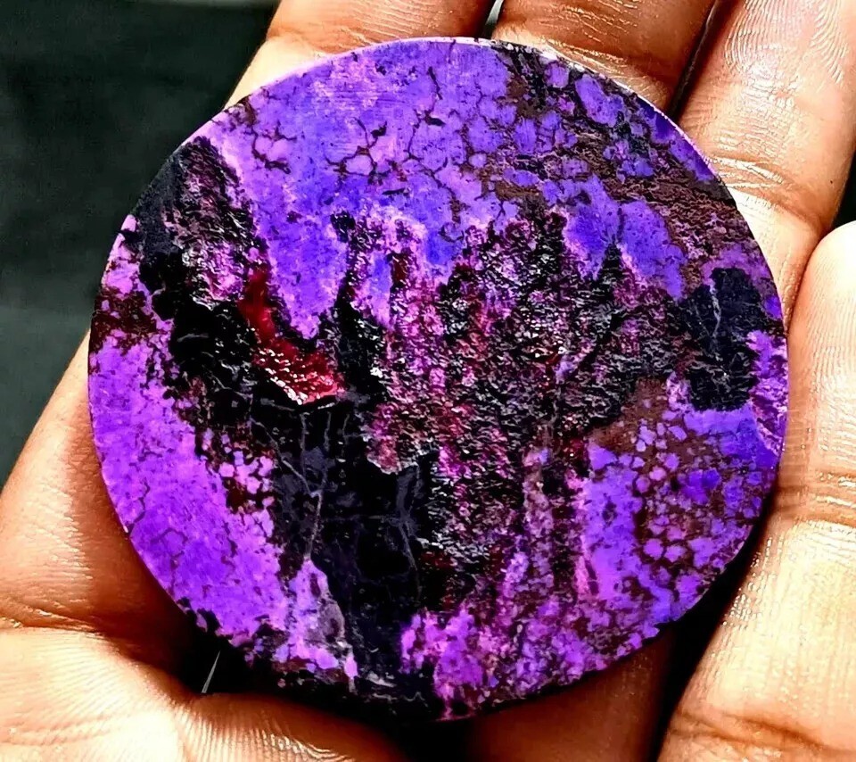 Natural Untreated Rare Arizona Purple Turquoise 89-90Ct Round Cut Gemstone Lot
