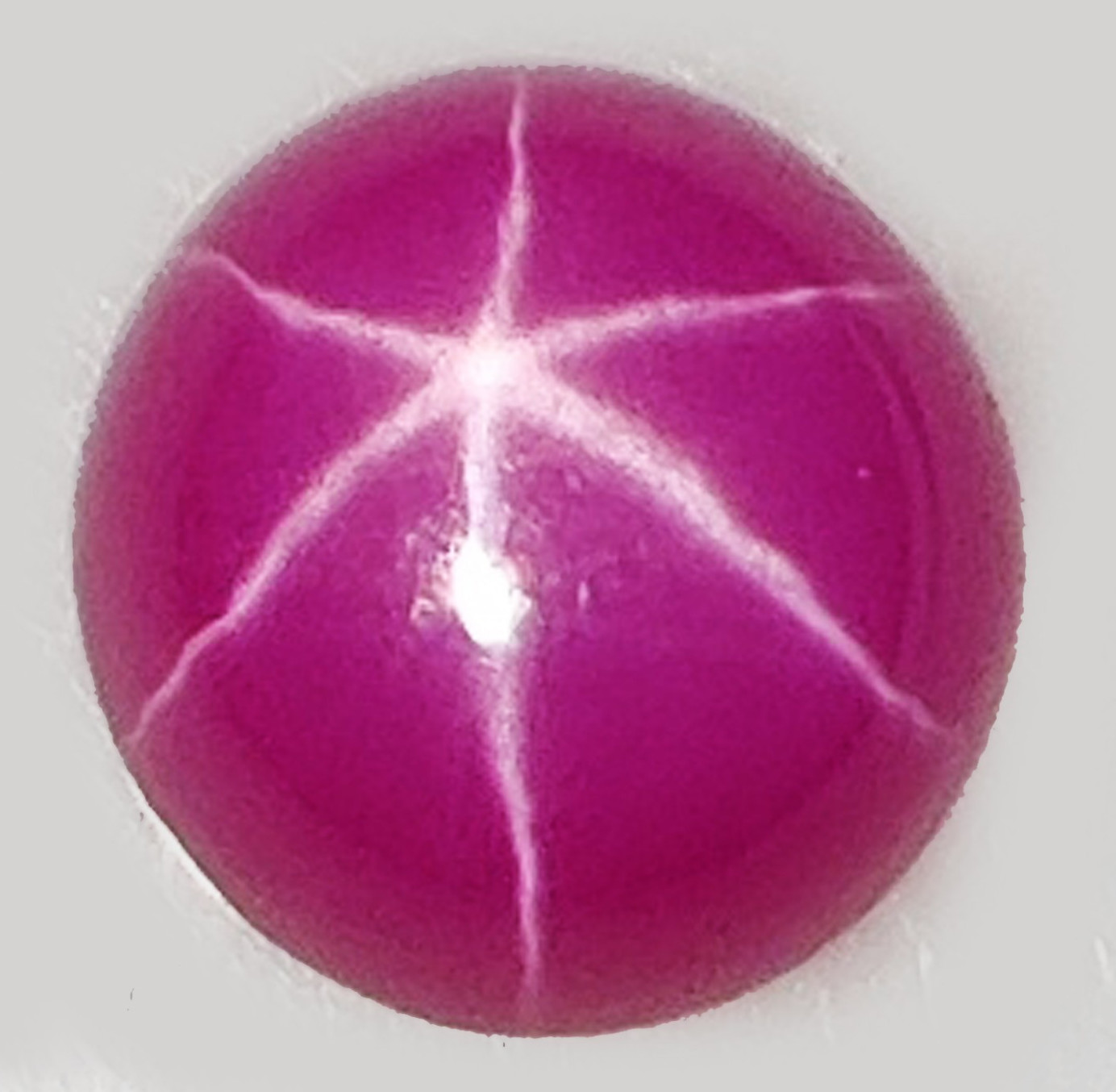 Natural Certified Mogok 6 Rays STAR Pink Ruby 12.00 MM Round Unheated Gemstone