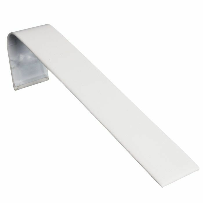 White Leatherette Jewelry Bracelet Watch Display Ramp Stand Tray ~ 3 Styles