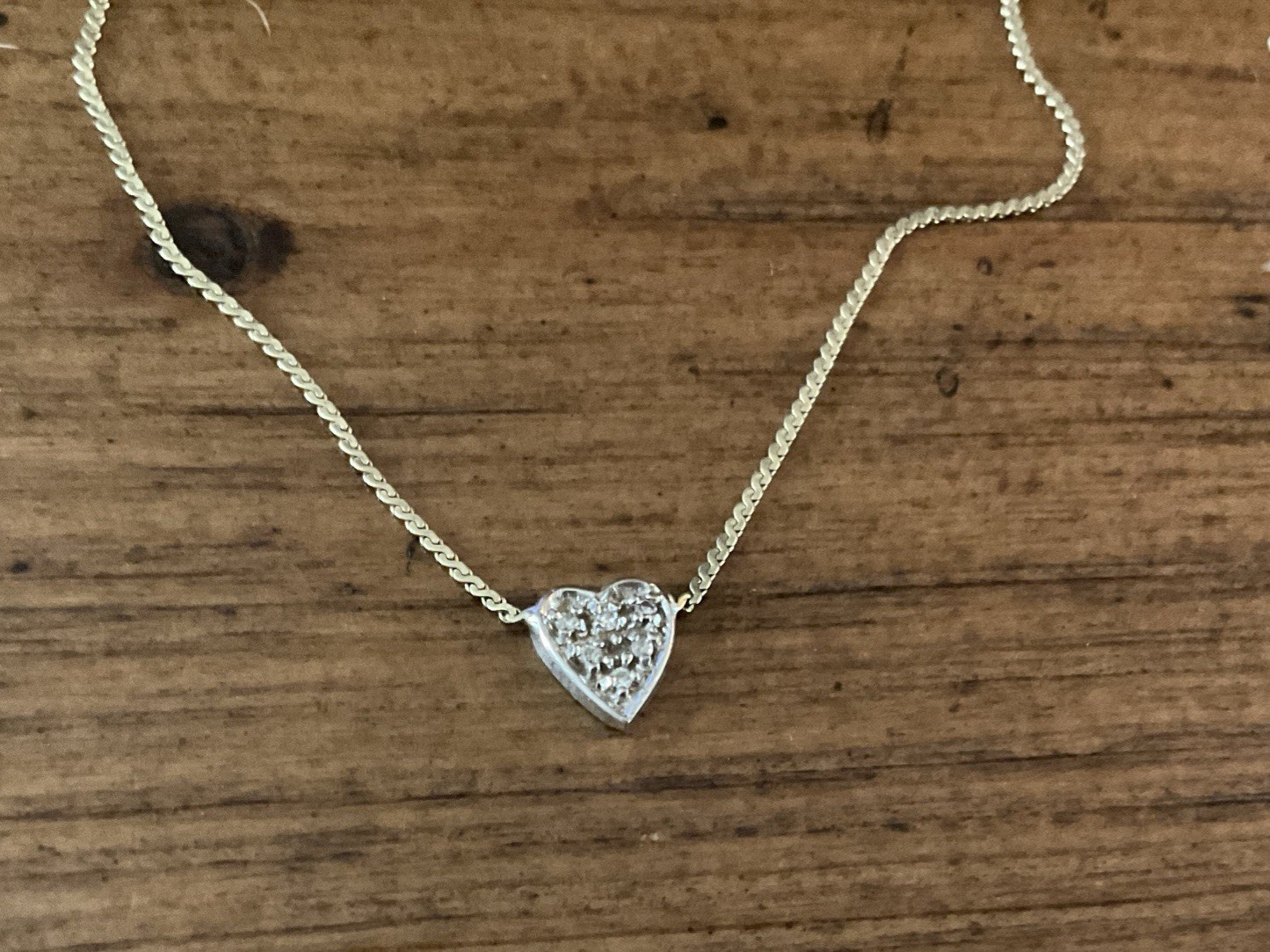 Rare Vintage Italian UnoAErre Diamond Pave 14k Necklace