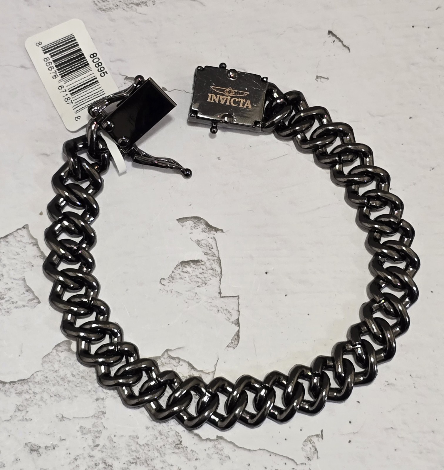 Cuban Ice Invicta Elements Men’s Drip Chain Bracelet Blue Glacier 80895 New