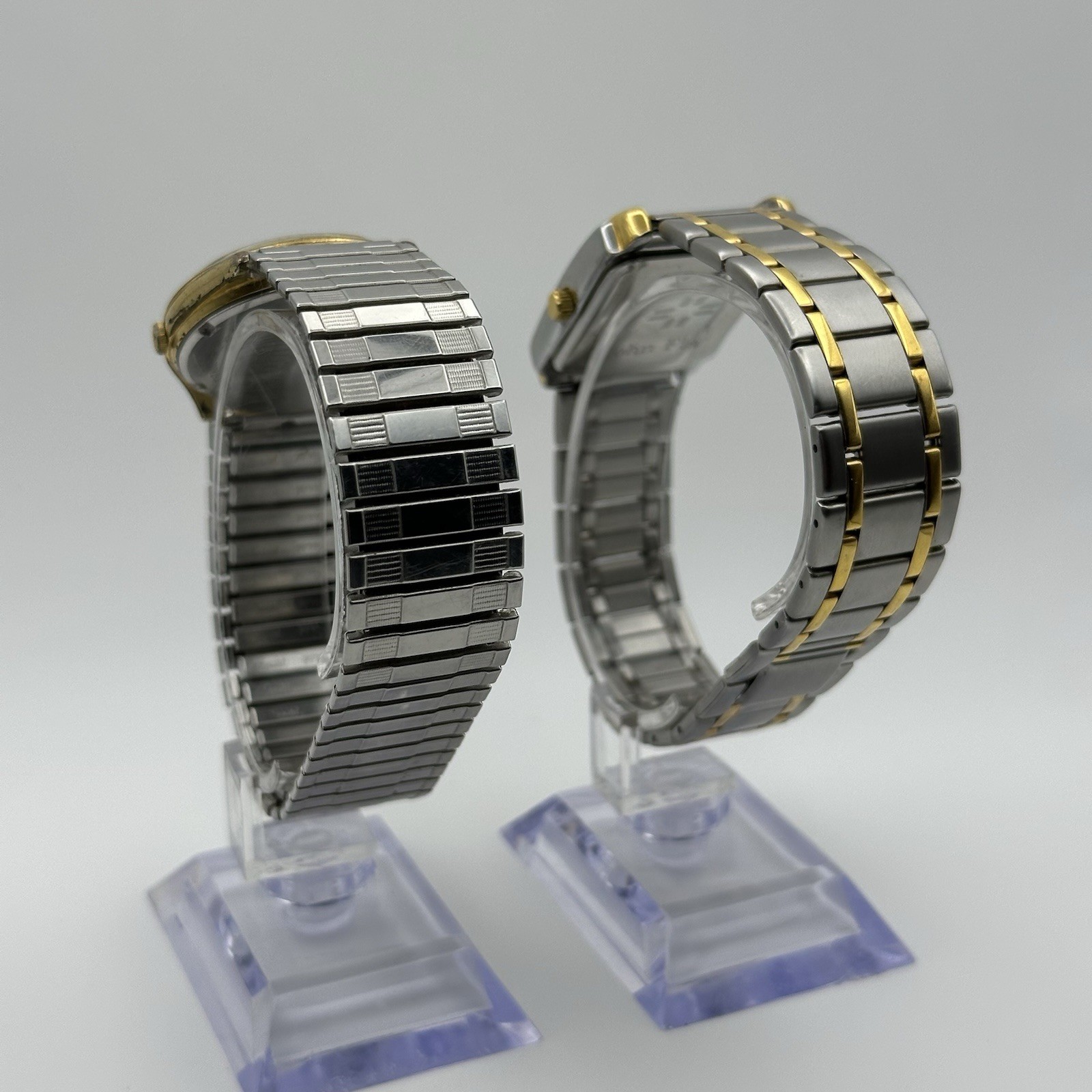Seiko Quartz Day-Date Round Watch + Pedre Rectangular Two-Tone Watch Lot