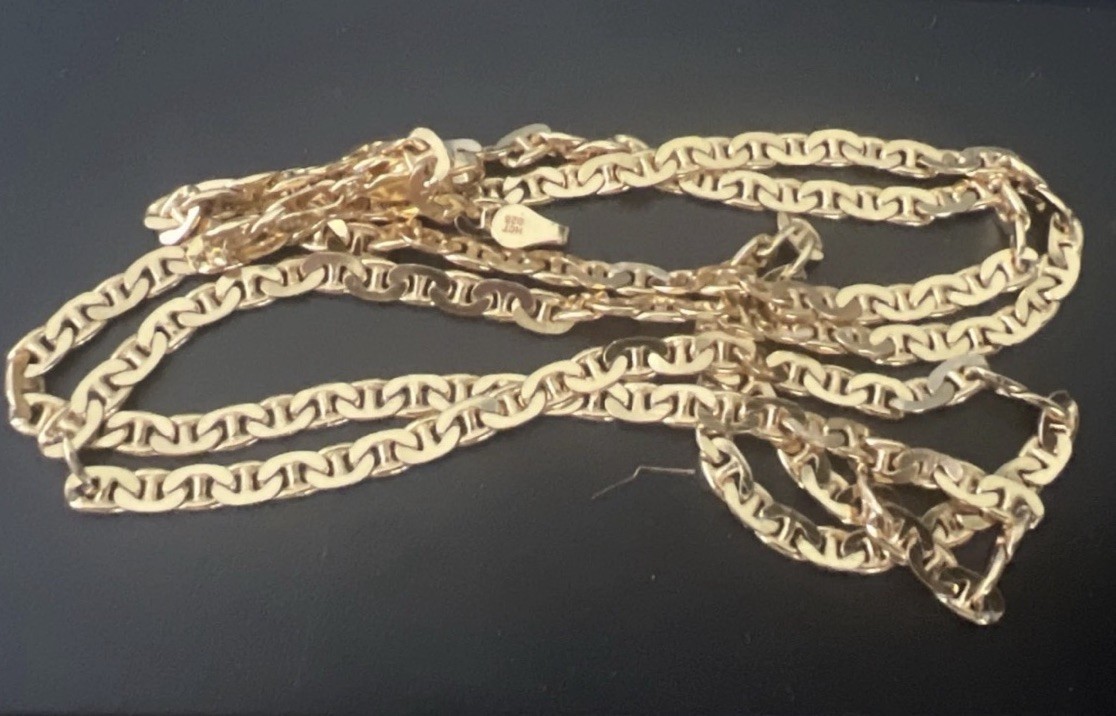 Gold Filled Metal Chain Necklace with Lobster Clasp, 30 inches 19.84g Lot
