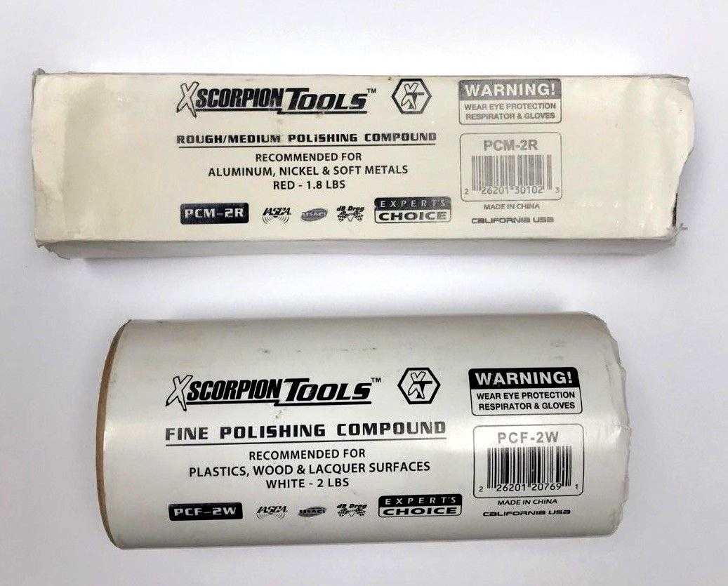 3.8lbs Buffing Compound Hard Metal Polishing Cut Polish White Color Alloy Metals