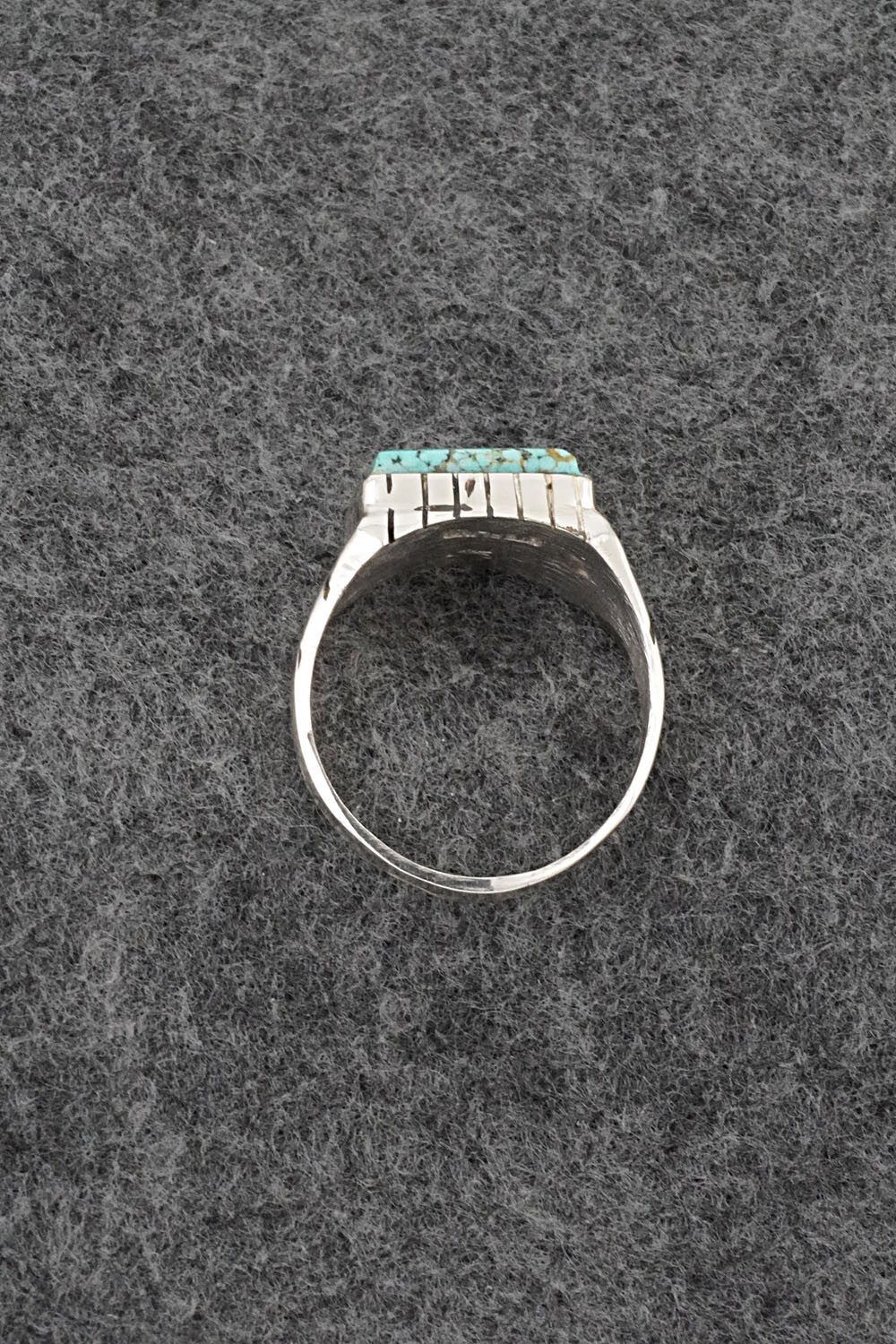 Turquoise & Sterling Silver Ring – Trevor Jack – Size 13.75