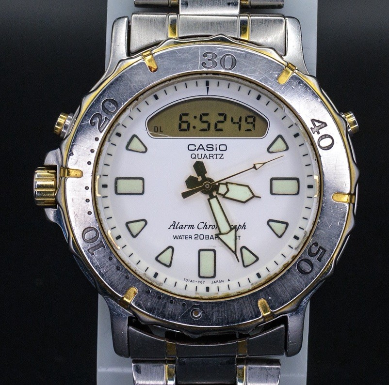 Casio RARE AD-713 Analog Digital Vintage JDM Import 38mm 364 Module