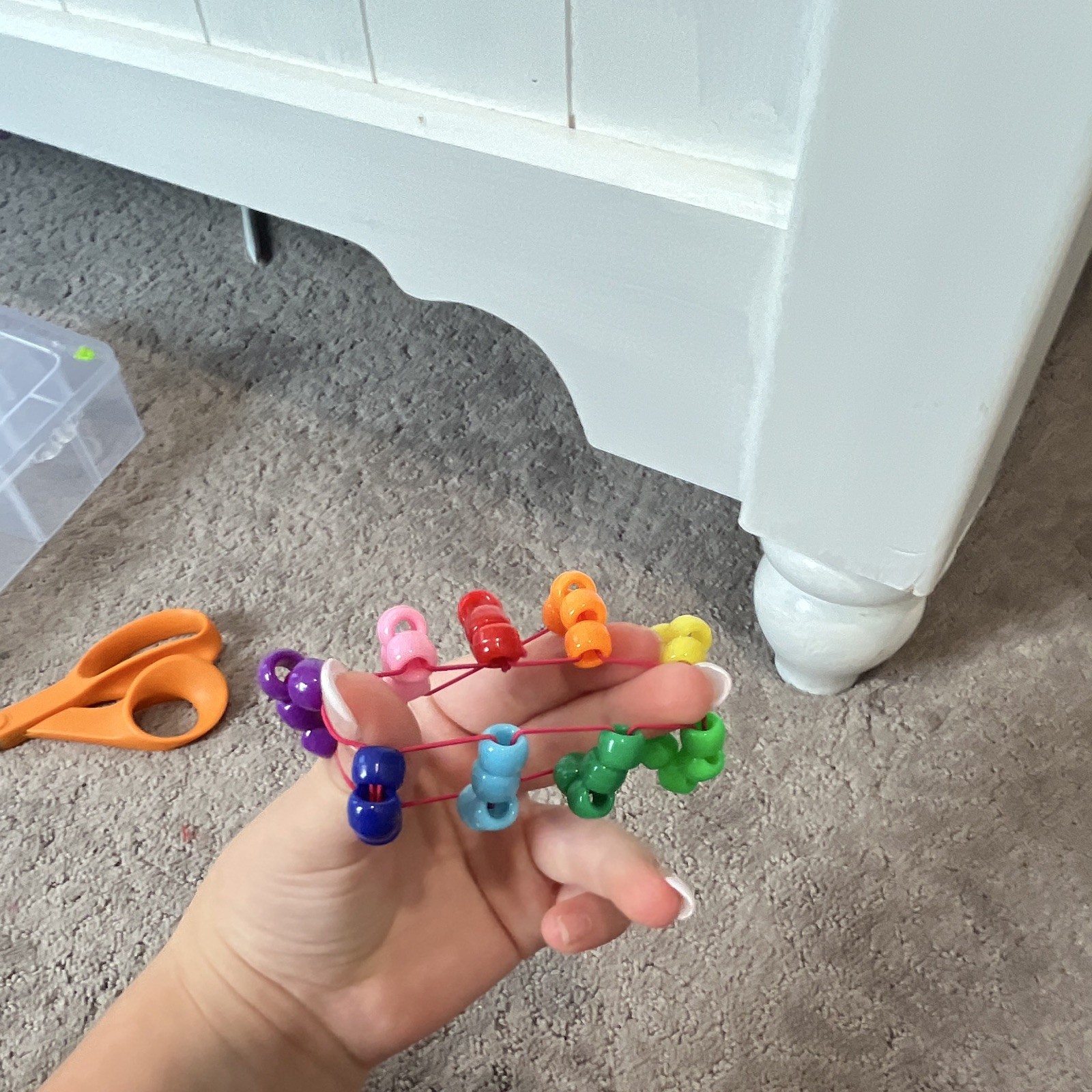 Multicolor Plastic pride ladder cuff ring