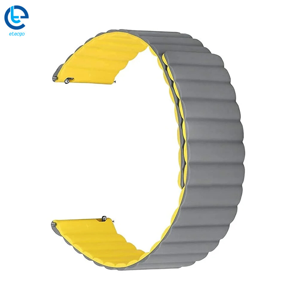 Smart Watch Band 20/22mm Universal Silicone Magnetic Closure Sport Magnetic Loop