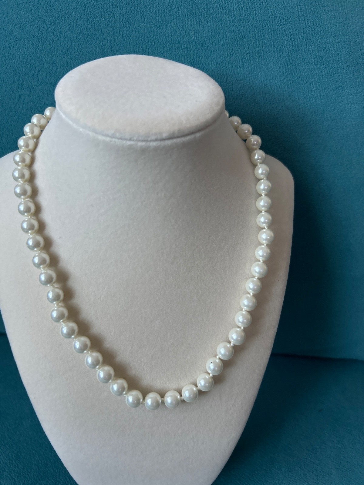 Handcrafted 3 Strand Authentic White South Sea Akoya Shell Pearl Necklace